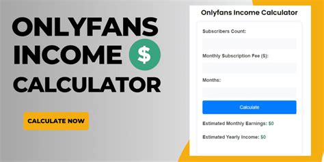 onlyfans income calculator|Onlyfans Calculator